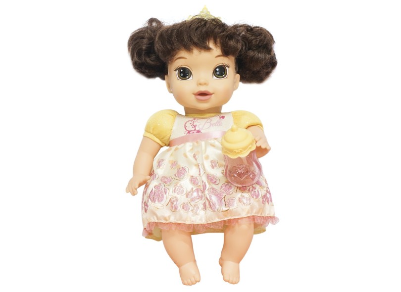 Boneca Princesas Disney Baby Princesas Soft Doll Bela Mimo