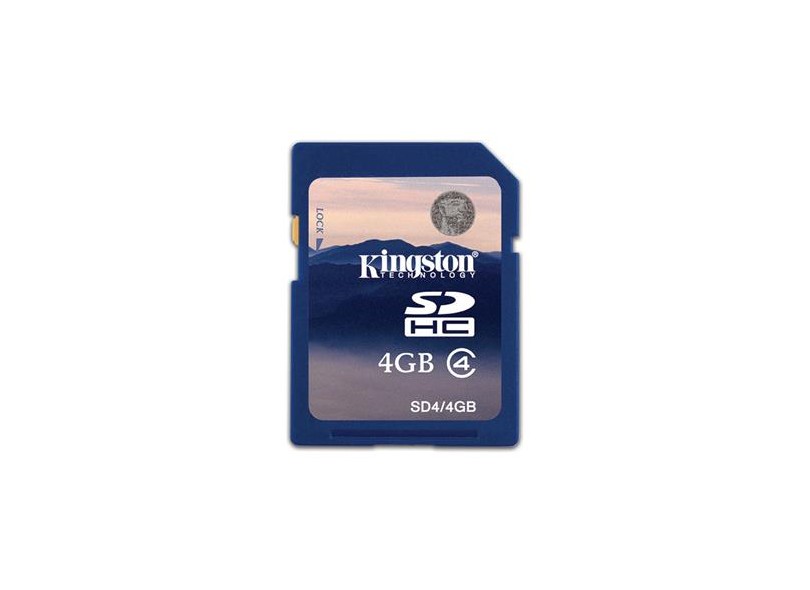 Cartão de Memória SDHC Kingston 4GB SD4/4GB