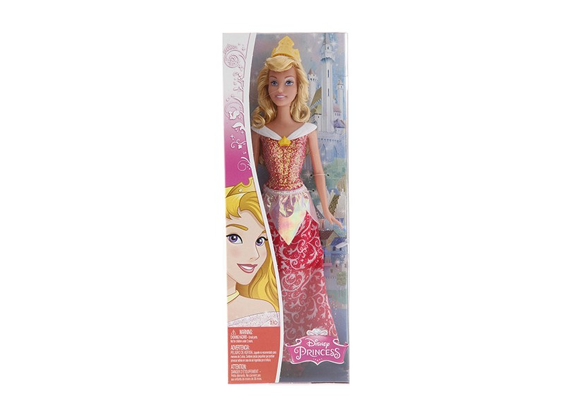 Boneca Princesas Disney Brilho Mágico Aurora Mattel