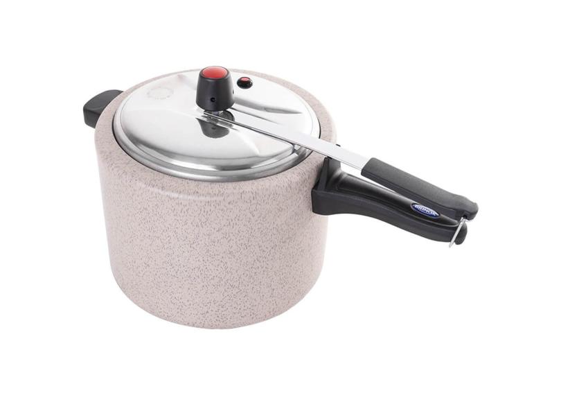 Panela De Pressão Antiaderente Ceramic Life Vapt Vanilla 7,5L Brinox