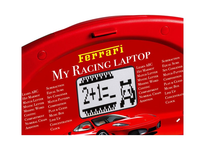Laptop Infantil Ferrari 48 Atividades Candide 4285