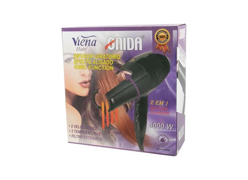 Secador De Cabelo Onida On-099 - 5000W - Com Difusor Giratorio - 110V