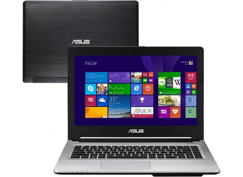 Ultrabook Asus S Intel Core i5 3317U 3ª Geração 6GB de RAM HD 500 GB Híbrido SSD 24 GB LED 14" GeForce GT 740M Windows 8 S46CB