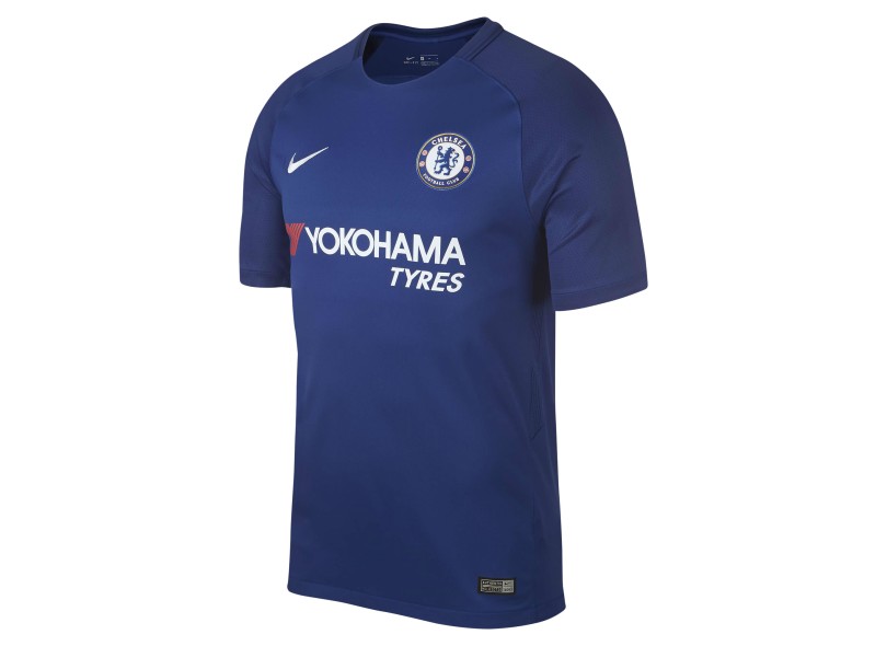 Camisa Torcedor Chelsea I 2017/18 sem Número Nike