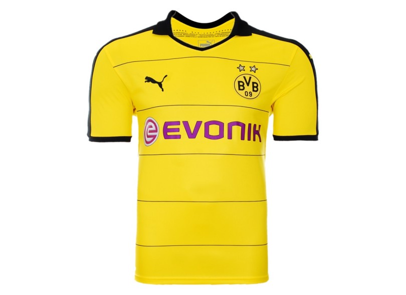 Camisa Torcedor infantil Borussia Dortmund I 2015/16 sem Número Puma