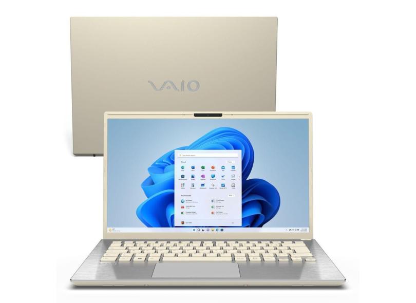 Notebook VAIO® F14 Intel® Core™ i7-1255U Windows 11 Home 16GB RAM 512GB SSD 14&quot; Full HD Leitor Digital – Branco