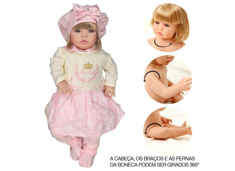 Boneca Bebe Tipo Reborn Barata 20 Acessorios Magazine Luiza - Cegonha Reborn  Dolls - Boneca Reborn - Magazine Luiza