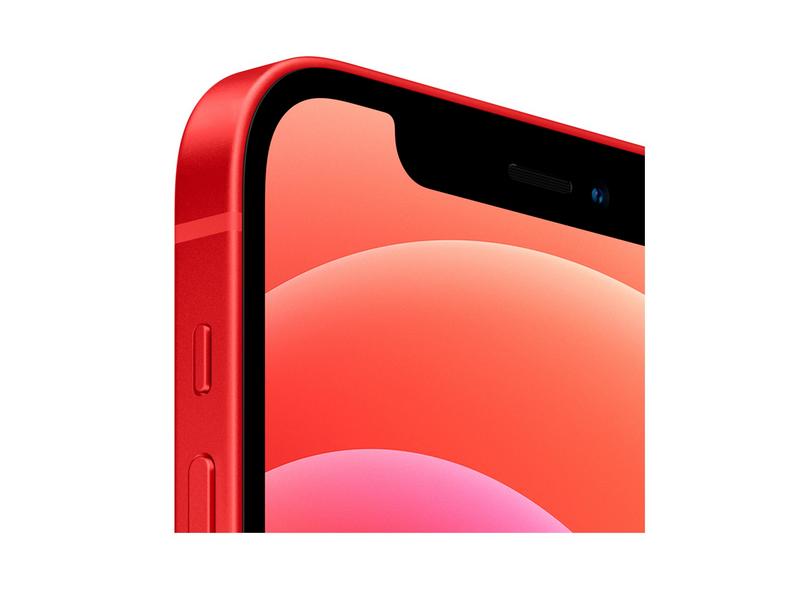 Smartphone Apple iPhone 12 Vermelho 256GB Câmera Dupla iOS 14