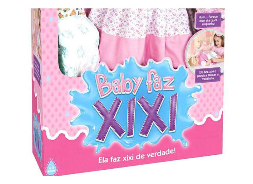 Boneca Baby Faz Xixi Super Toys