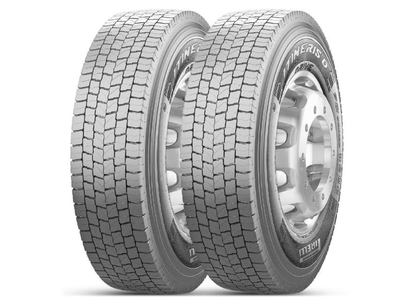 Kit 2 Pneu 295/80R22.5 Pirelli 152/148M Itineris Drive M+S
