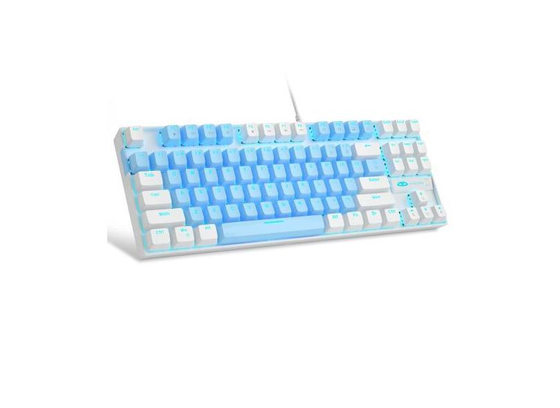 Teclado mecânico para jogos MageGee 75% TKL Blue Switch
