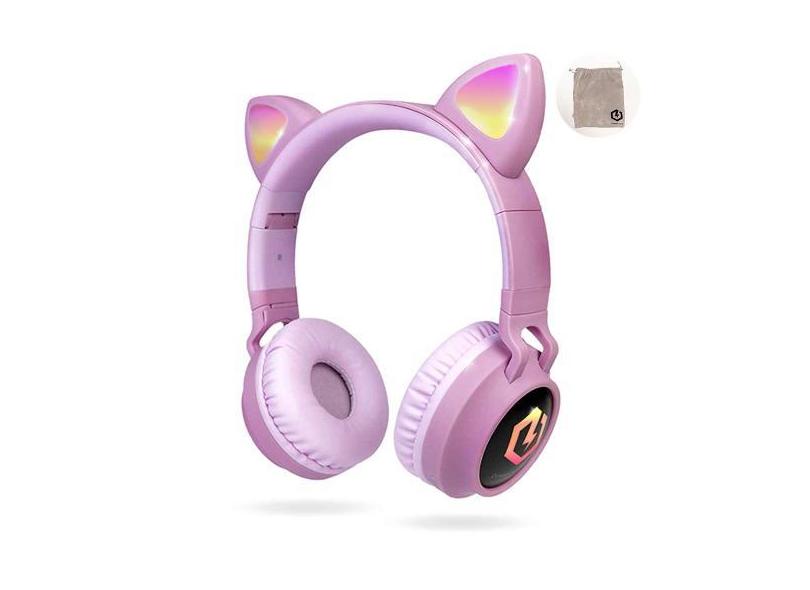 Fones de ouvido Bluetooth sem fio PowerLocus Buddy Kids LED