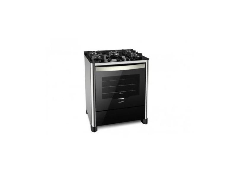Fogão de piso fischer 5q grand cheff gás inox c grill, 220V