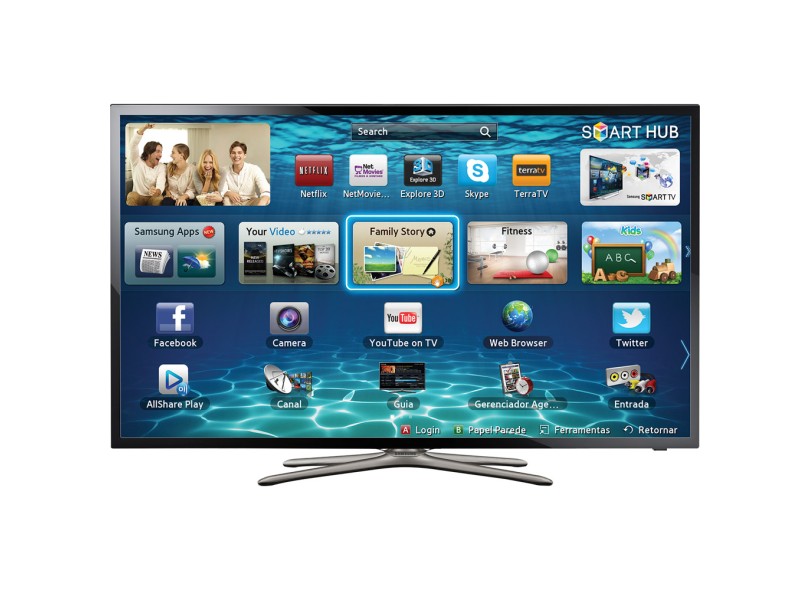 TV LED 32" Smart TV Samsung 3 HDMI UN32F5500