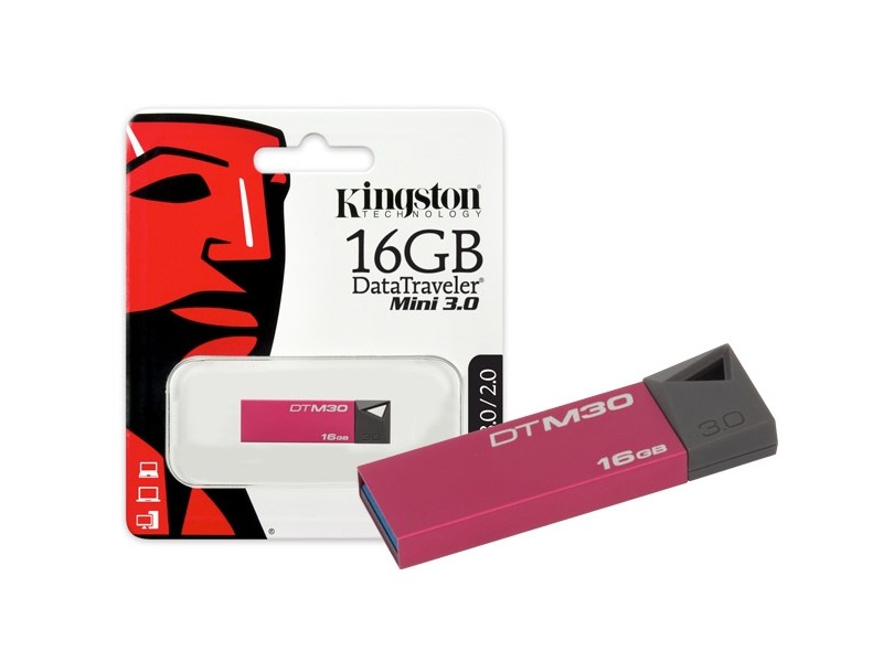 Pen Drive Kingston Data Traveler Mini 16 GB USB 3.0 DTM30
