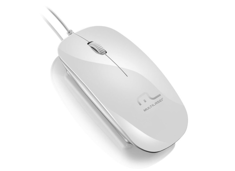 Mouse Óptico USB Slim Ice MO168 - Multilaser