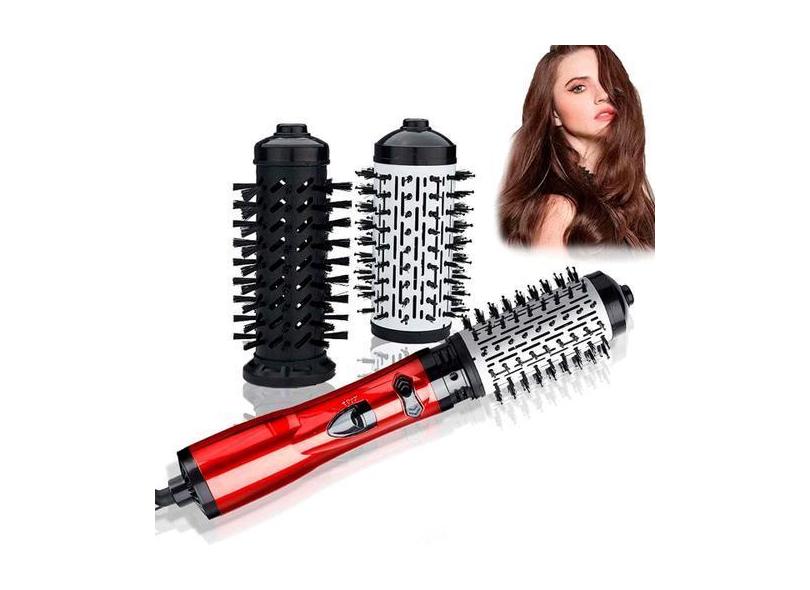 Escova Rotativa 2 Em 1 Secadora Modela Cabelo Liso Brilhante - GENZO