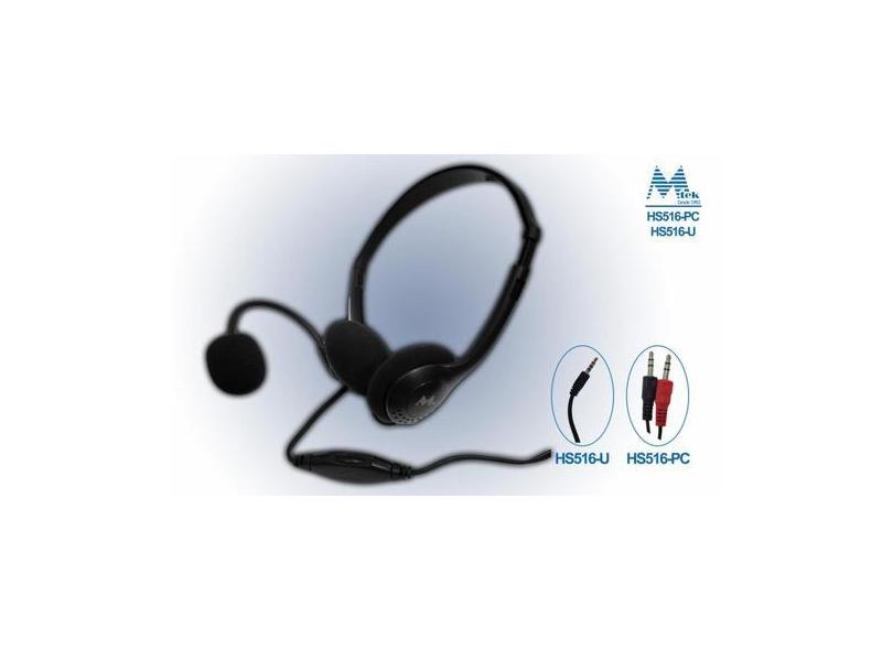 Fone P2 Mtek HS516-U 1X3,5MM Black TRRS