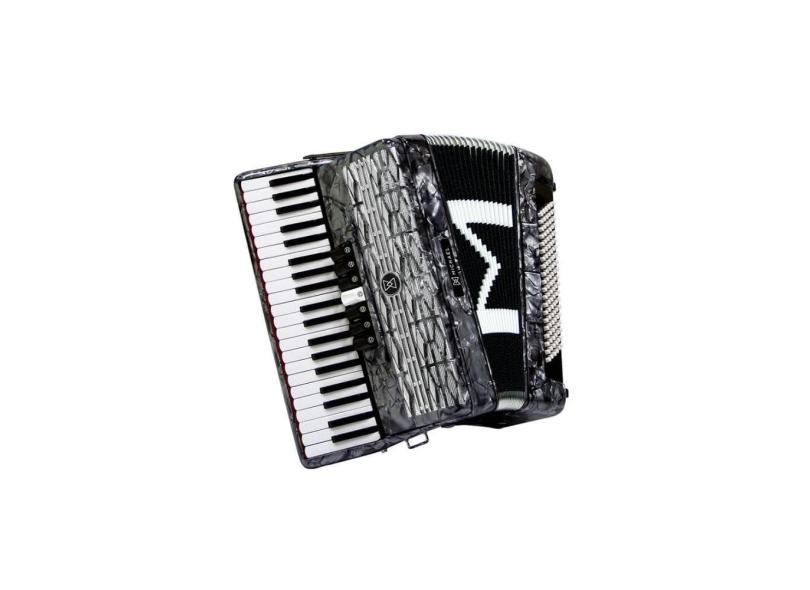 Acordeon 120 Baixos Michael ACM12007N PBK Preto Perolado Com Case