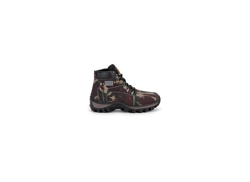 Bota Masculina Caterpillar em Couro Marrom