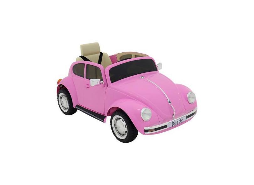 Carrinho Elétrico Beetle 12V Rosa Bel