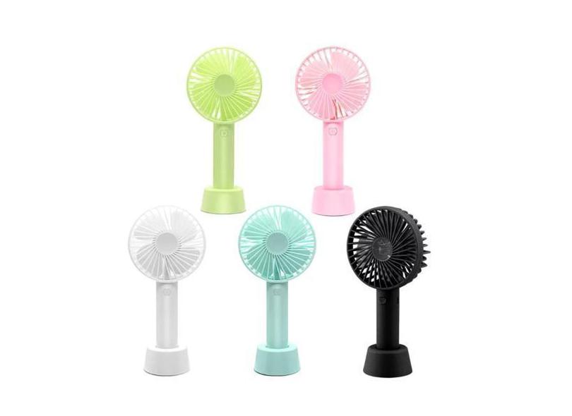 Mini Ventilador Portátil de Mão ou Mesa Recarregável USB 3 velocidades