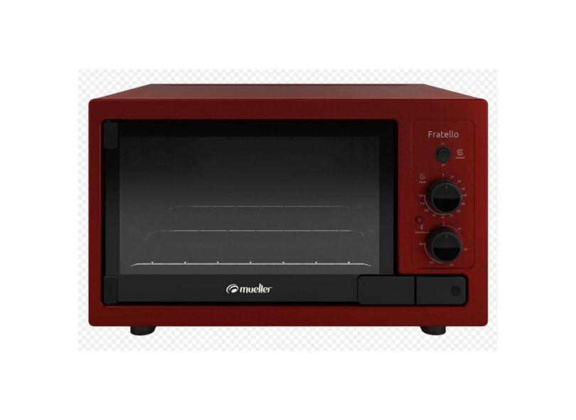 Forno Elétrico 44 Litros Fratello Grill E Timer Mueller Vermelho 110v