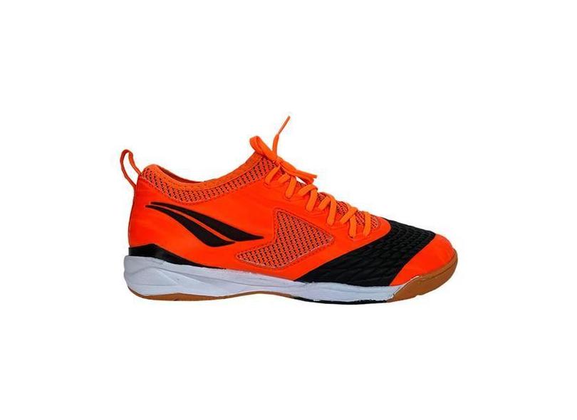 Chuteira Penalty Futsal  Max 1000 Ecoknit Masculino - Laranja E Preto