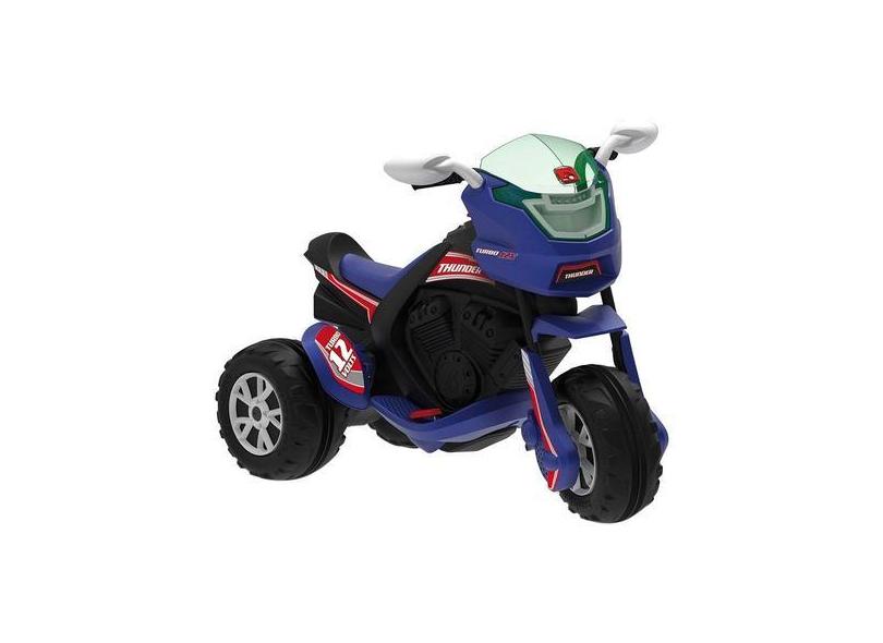 Mini Moto Elétrica Infantil Thunder 2 Marchas - 12V Bandeirante