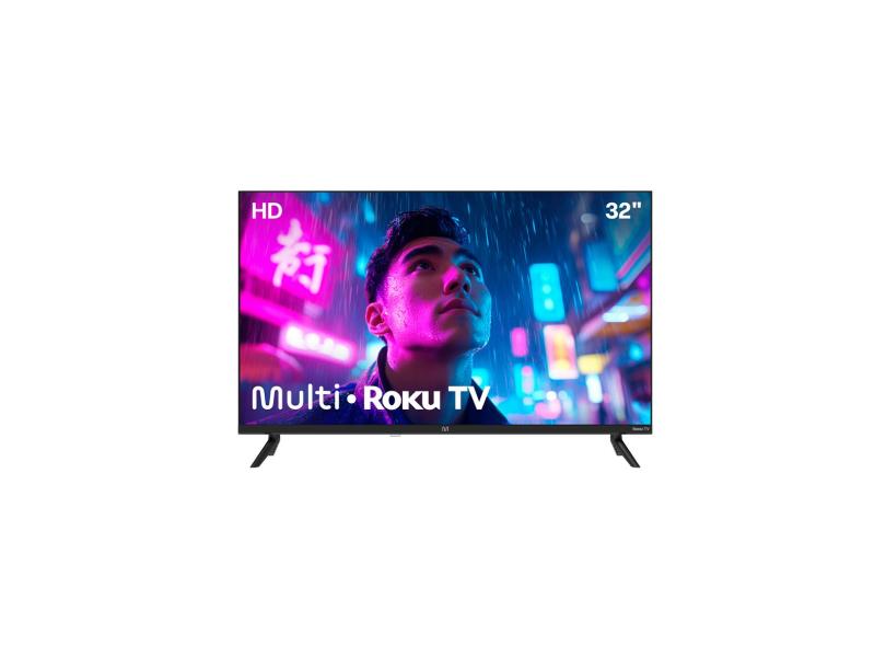 Smart TV DLED 32" Multilaser Essencial Roku