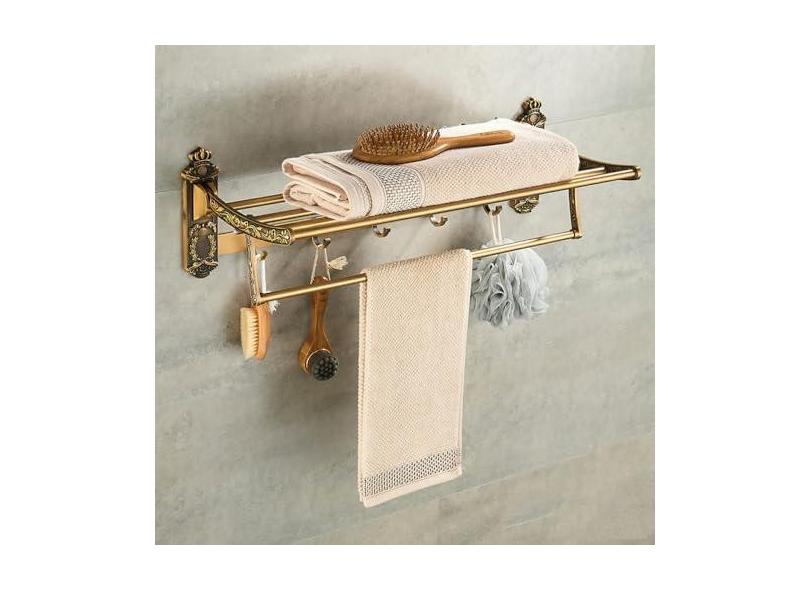 Conjunto de hardware do banheiro toalheiro fixado na parede toalheiro escova rack secador de cabelo saboneteira chuveiro canto rack acessórios, toalheiro dobrável