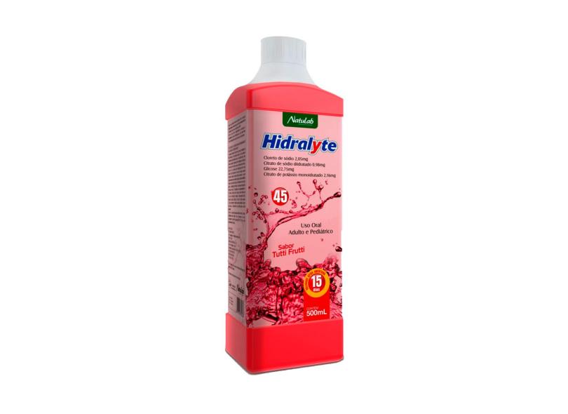 Hydralite 45 Sabor Tutti-Frutti com 500ml Natulab 500ml