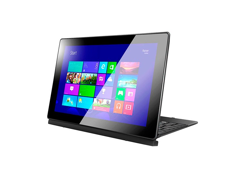 Notebook Conversível CCE Intel Atom Z3735G 1 GB de RAM SSD 16 GB LED 10.1 " Touchscreen Windows 8.1 F10-30