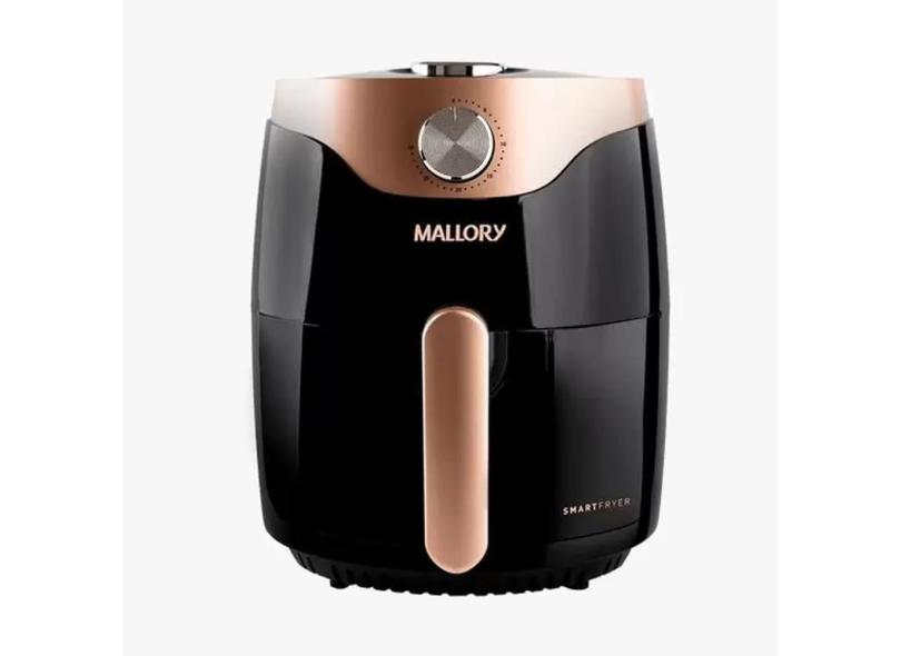 Air Fryer 3 Litros 127v 1200w Preto e Rose Gold Smart Fryer Mallory