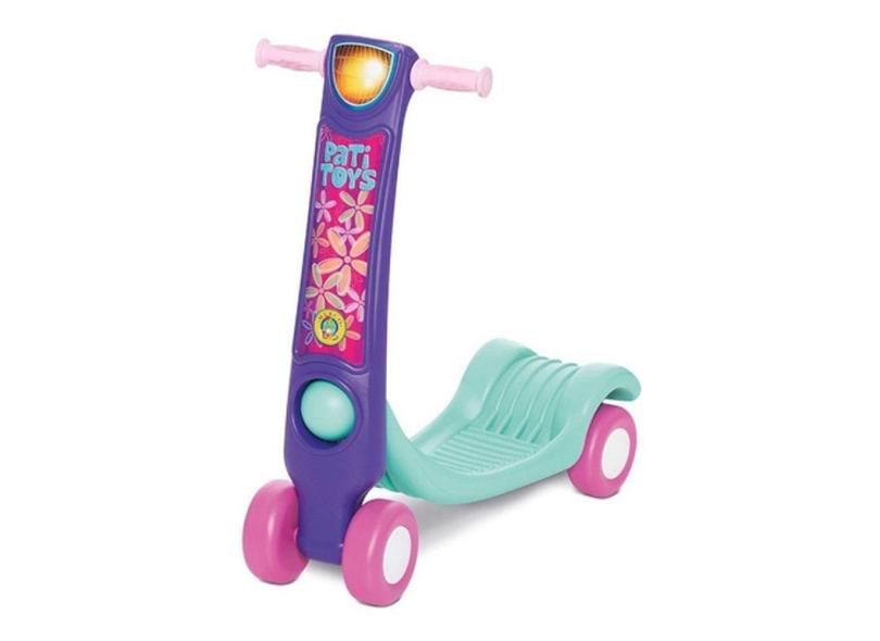 Patinete Mercotoys Patitoys Meninas  Azul-celeste E Violeta