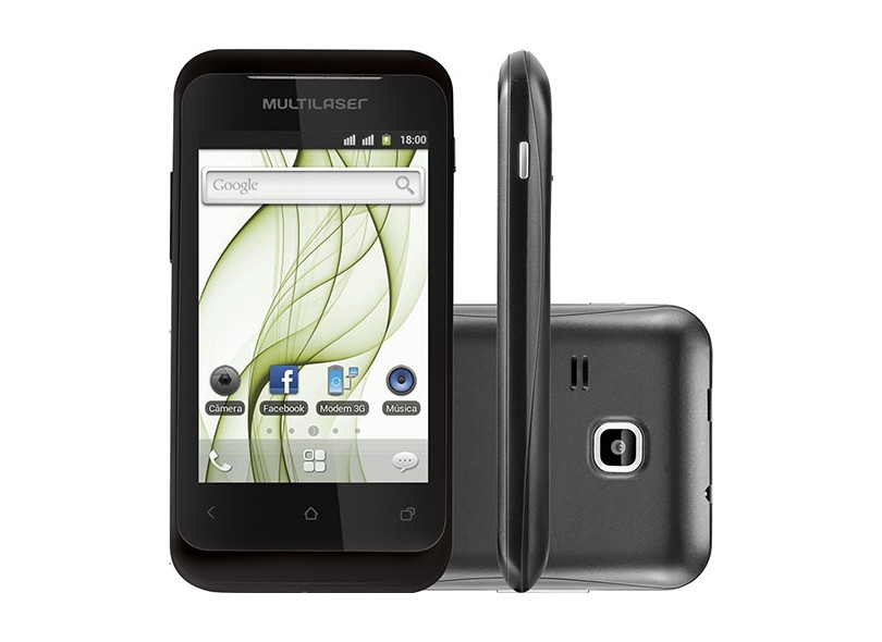 Smartphone Multilaser Órion P3181 Câmera 2,0 MP 2 Chips Android 2.3 (Gingerbread) Wi-Fi