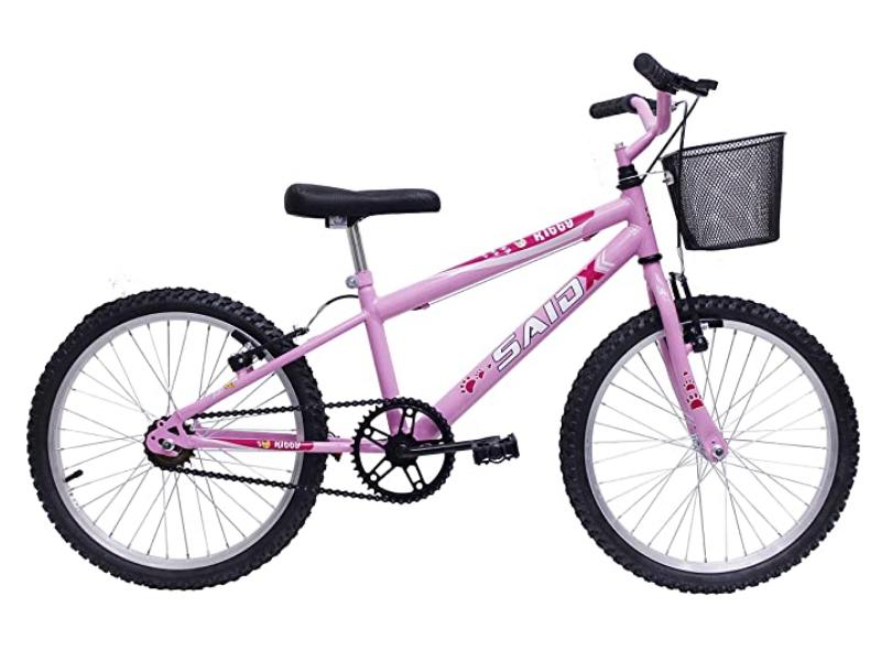 Bicicleta infantil para meninas de 3 á 7 anos na cor rosa em Promoção na  Americanas