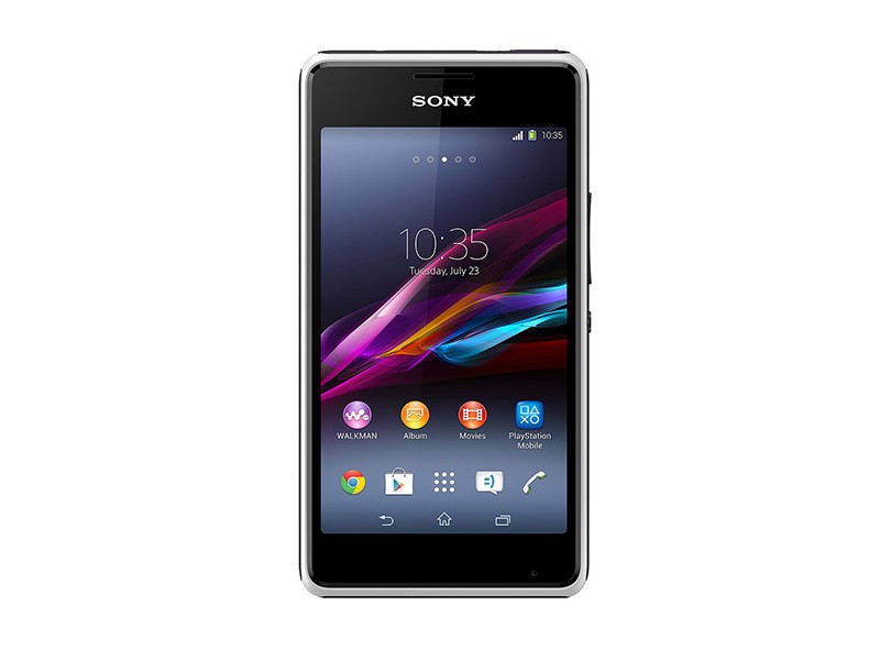 Smartphone Sony Xperia E1 D2004 Câmera 3,0 MP 4GB Android 4.3 (Jelly Bean) Wi-Fi 3G