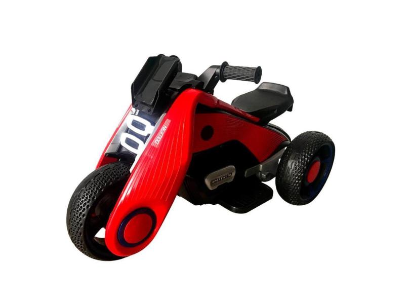 Mini Moto Elétrica Luzes E Som Infantil Vermelho Importway