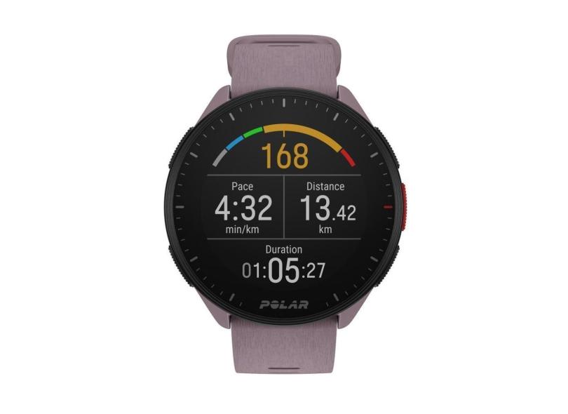 Relógio Smartwatch e Monitor Cardíaco de Pulso e GPS POLAR PACER - Lilás-Feminino