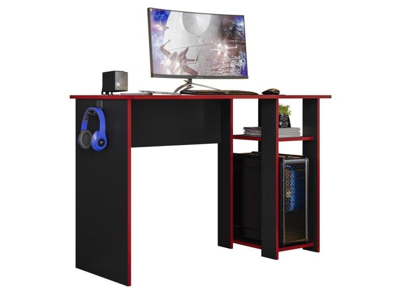 Mesa Gamer Para Computador 5050 Preto Vermelho Plla Preto Vermelho
