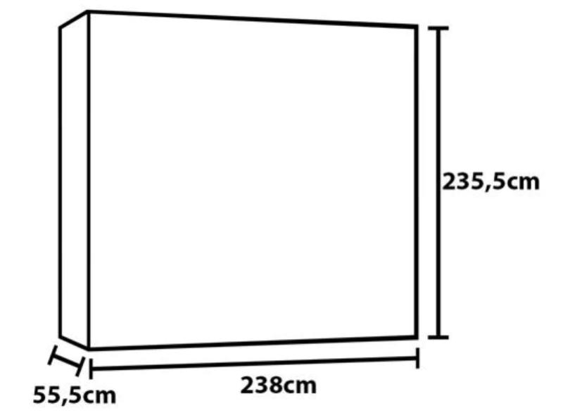 Guarda-Roupa Casal 4 Portas 4 Gavetas Gênova Fama