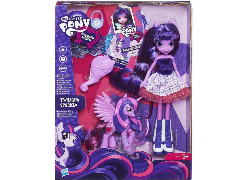 Boneca My Little Pony Twilight Sparkle com Pônei Hasbro