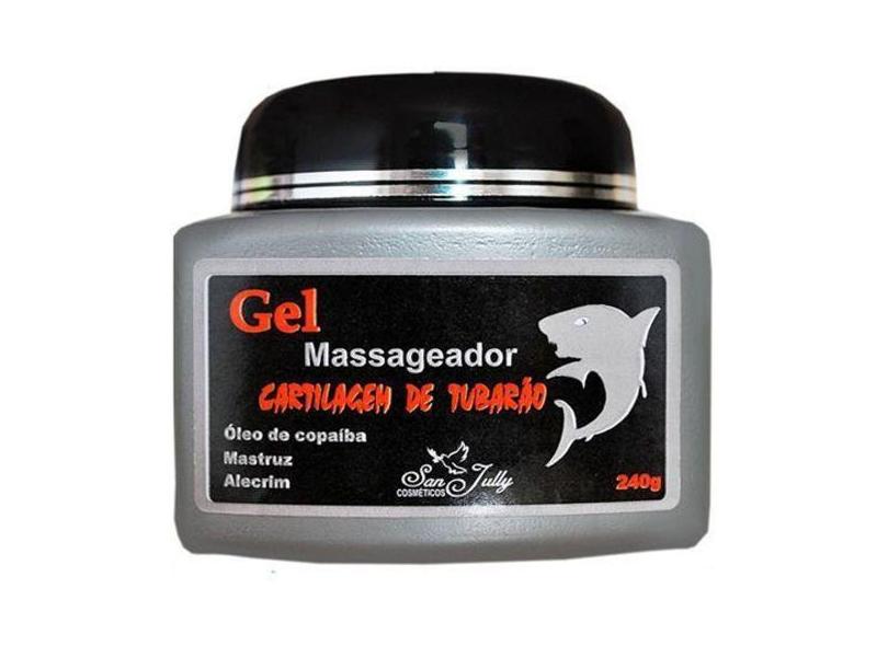 Gel Massageador Cartilagem De Tubarão Pote 240G San Jully - San Jully