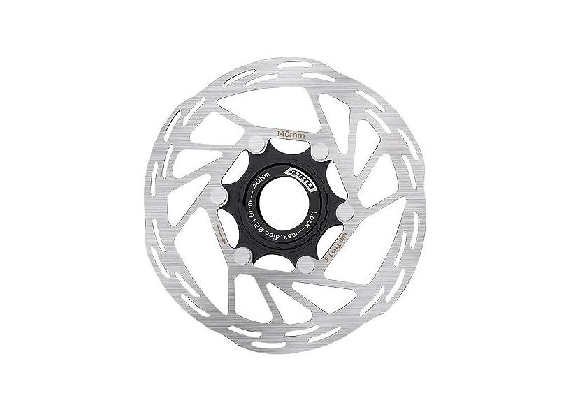 BUCKLOS IIIPRO Rotor de Freio a Disco de Bloqueio de Bicicleta 140mm 160mm 180mm 203mm, Mountain Bike Road Bike MTB Aço Inoxidável Bloqueio Central Rotores de Freios de Bicicleta para E-Bike/BMX (Preto)..