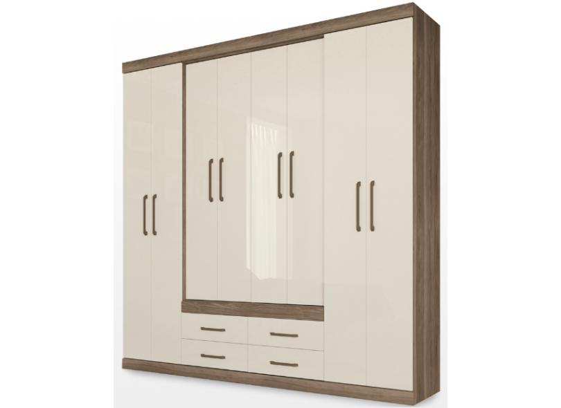 Guarda-Roupa Casal 8 Portas 4 Gavetas Napoles Santos Andirá