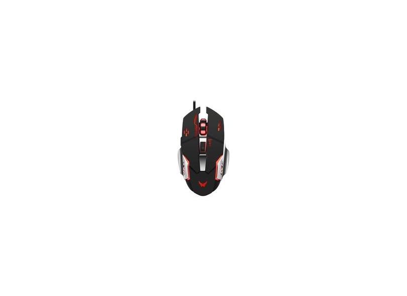 Mouse para Gamers com Leds RGB Cores Brilhantes e Fundo de Metal