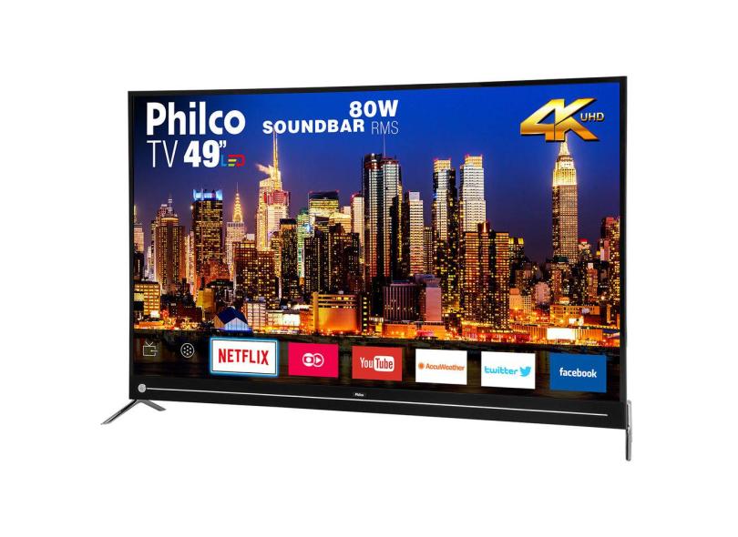 Smart TV TV LED 49 " Philco 4K Netflix PTV49G50SN 3 HDMI
