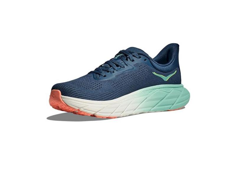 HOKA ONE ONE Tênis feminino Arahi 7, Meia-noite/espuma do mar, 35