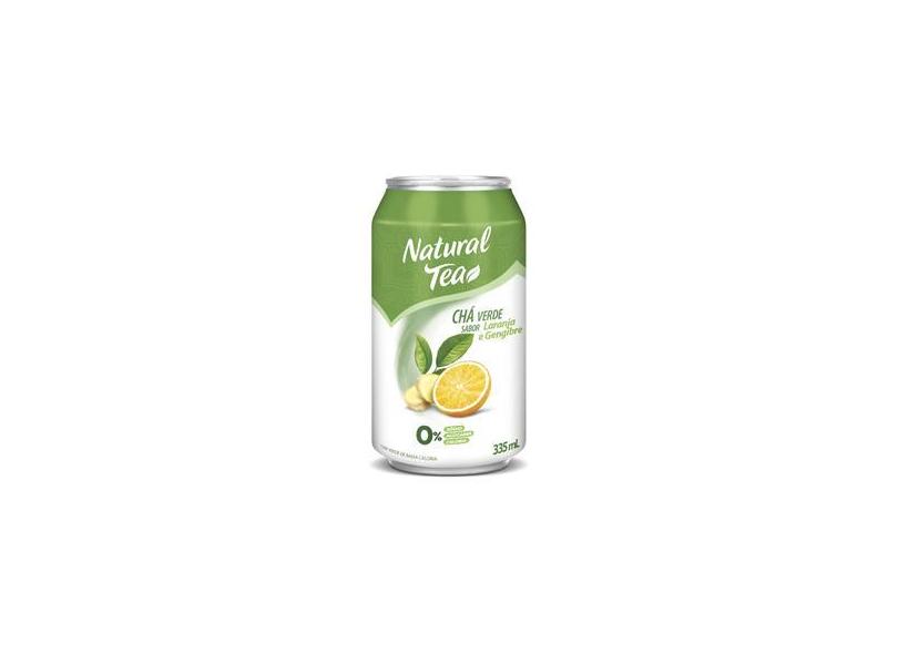 Chá Verde C/ Laranja E Gengibre Natural Tea Lata 335Ml